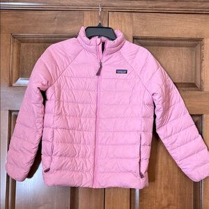Patagonia Kids Light Pink Puffer Coat